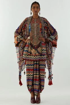 Aseem Kapoor Multicoloured Afghan Jacket Set -Inca Sales Store 2211ask16 1