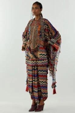 Aseem Kapoor Multicoloured Afghan Jacket Set -Inca Sales Store 2211ask16 3