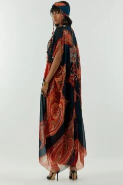 Aseem Kapoor Multicoloured Ritu Kaftan Dupatta Jacket Set -Inca Sales Store 2211ask30 8