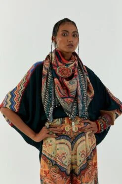 Aseem Kapoor Multicoloured Tribal Printed Scarf 8 Aseem Kapoor Multicoloured Tribal Printed Scarf -Inca Sales Store 2211ask42 3