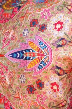 Dusala India Multicoloured Handwoven Cashmere Kalamkari Stole -Inca Sales Store 2211dus4 4