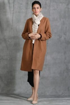 Dusala India White Handwoven Cashmere Stole -Inca Sales Store 2211dus6 4