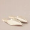 AMPM Accessories Ninah Metallic Pearl Leather Mules