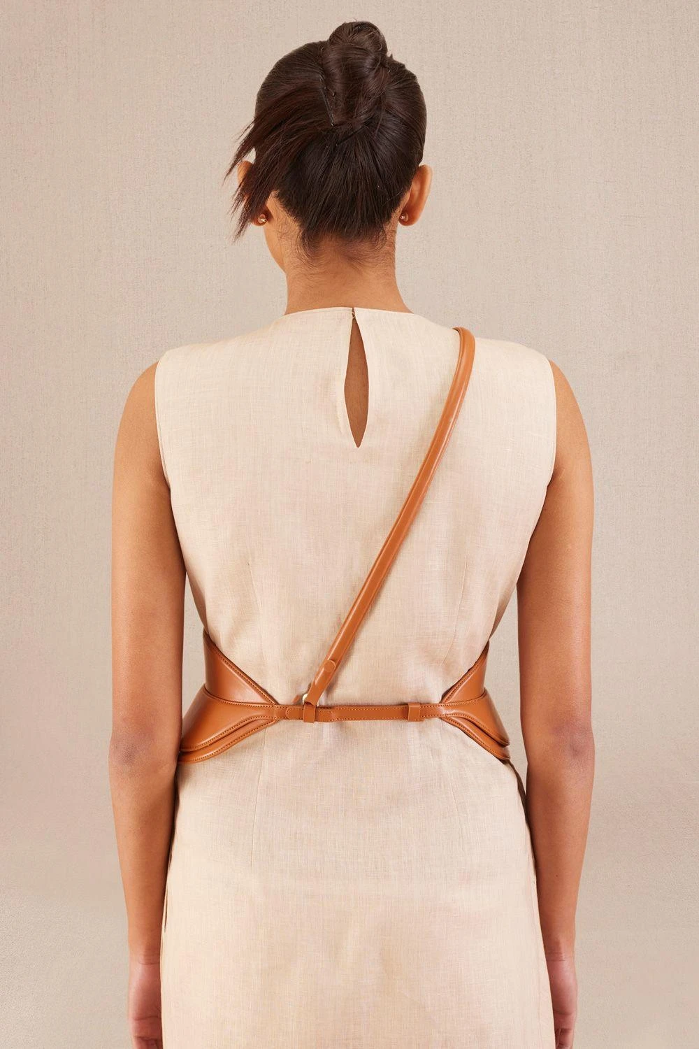 AMPM Accessories Riana Tan Brown Charm Belt 5 AMPM Accessories Riana Tan Brown Charm Belt - Image 3