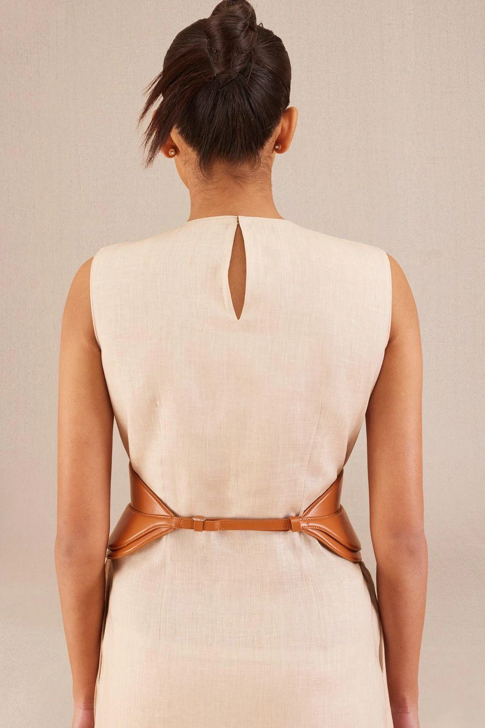 AMPM Accessories Riana Tan Brown Charm Belt 6 AMPM Accessories Riana Tan Brown Charm Belt - Image 4