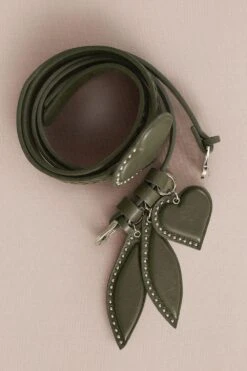 AMPM Accessories Kainaat Olive Green Studded Duo-belt -Inca Sales Store 221223ampm7 3