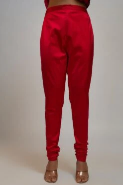 Gopi Vaid Cardinal Crimson Sequin Adorned Anarkali Set -Inca Sales Store 22124gv11 4