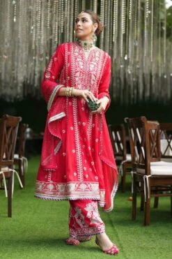 Gopi Vaid Rouge Royale Sequin Adorned Anarkali Set