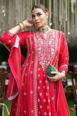 Gopi Vaid Rouge Royale Sequin Adorned Anarkali Set -Inca Sales Store 22124gv12 3