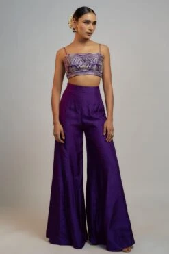 Gopi Vaid Ultraviolet Haze Sequin Adorned Jacket Set 8 Gopi Vaid Ultraviolet Haze Sequin Adorned Jacket Set -Inca Sales Store 22124gv19 2