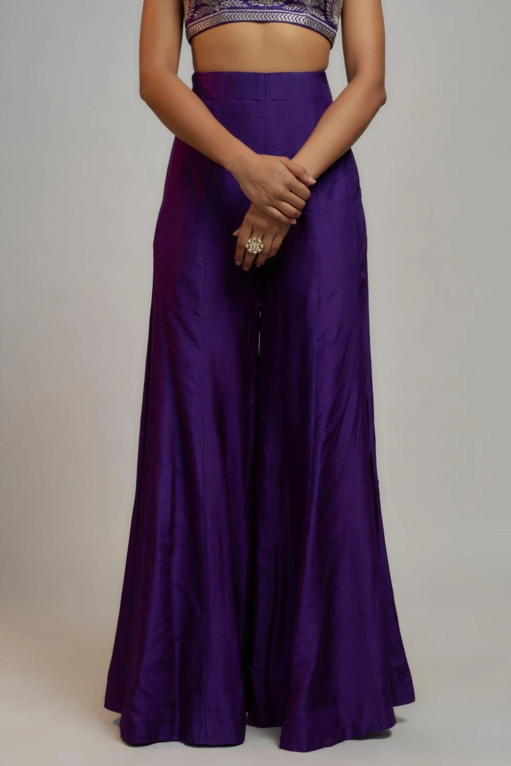 Gopi Vaid Ultraviolet Haze Sequin Adorned Jacket Set 6 Gopi Vaid Ultraviolet Haze Sequin Adorned Jacket Set - Image 4