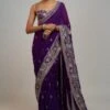 Gopi Vaid Mystic Mulberry Pre-draped Sari Set 2 Gopi Vaid Mystic Mulberry Pre-draped Sari Set -Inca Sales Store 22124gv7 1