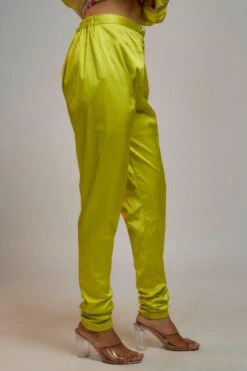 Gopi Vaid Chartreuse Chic Sequin Adorned Anarkali Set -Inca Sales Store 22124gv8 3