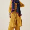 Sunira Designs Yellow Gulzaar Shirt Dress