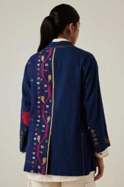 Sunira Designs Blue Gulzaar Blazer -Inca Sales Store 2222323sg26 6