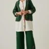 Sunira Designs Green Gulzaar Kurta With An Attached Blazer -Inca Sales Store 2222323sg39 1