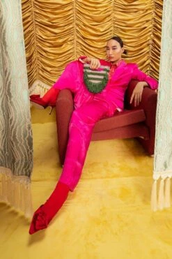 The Right Sided Feriha Minaudiere Crescent Bag