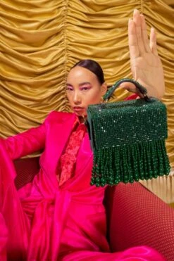 The Right Sided Annette Crystal Box Bag