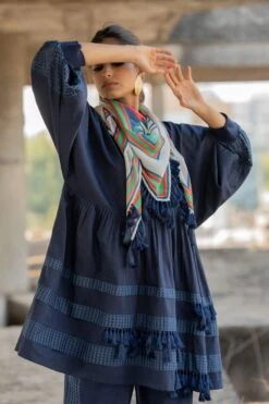 Pooja Keyur White Paradise Scarf 12 Pooja Keyur White Paradise Scarf -Inca Sales Store 222pok24 5