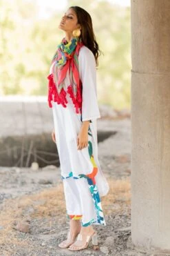 Pooja Keyur Pink Paradise Scarf -Inca Sales Store 222pok25 3