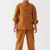 Three Kids Rust Patch Pocket Shirt & Pants -Inca Sales Store 22532tk24 1
