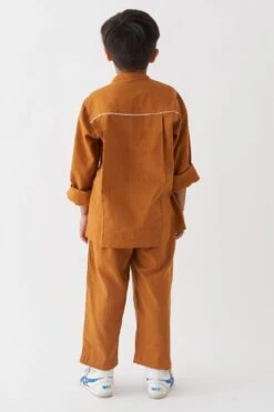 Three Kids Rust Patch Pocket Shirt & Pants -Inca Sales Store 22532tk24 4