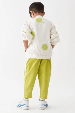 Three Kids Lime Polka Bomber Jacket Set -Inca Sales Store 22532tk26 4