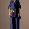 Mini Sondhi Blue Oversized Jacket Set -Inca Sales Store 22623ms4 1