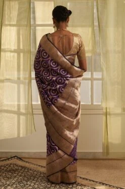 Five Point Five Asmee Gold-silver Floral Sari -Inca Sales Store 22823fpf29 4