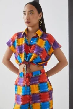 Studio RIGU Red & Yellow Baltimore Check Co-ord Set -Inca Sales Store 228sr22 4