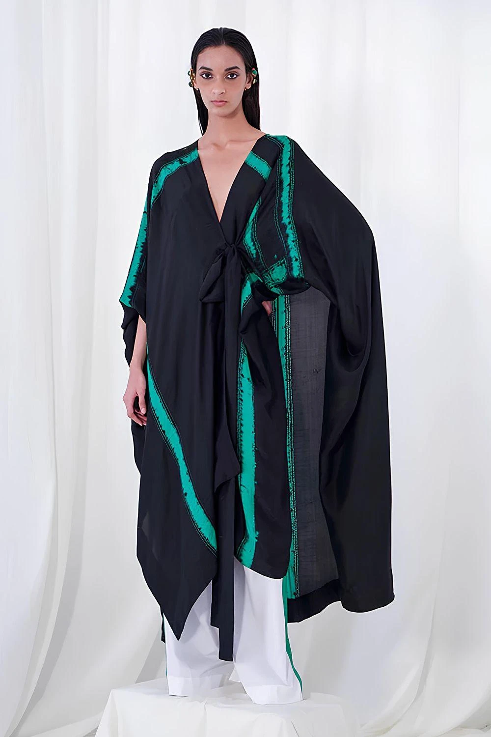 AK-OK By Anamika Khanna Black Shibori Co-ord Set 4 AK-OK By Anamika Khanna Black Shibori Co-ord Set - Image 2