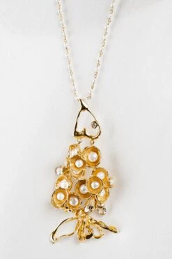 Studio Metallurgy Pearl Fish Pendant -Inca Sales Store 22923sm11 4