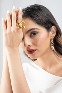 Studio Metallurgy Gold Cluster Ring -Inca Sales Store 22923sm12 3