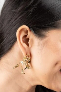 Studio Metallurgy Gold Splatter Earrings -Inca Sales Store 22923sm4 3