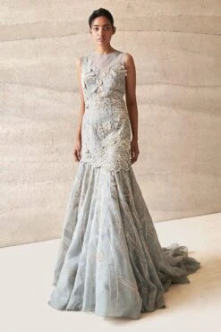 Varun Nidhika Hibiscus Garden Gown