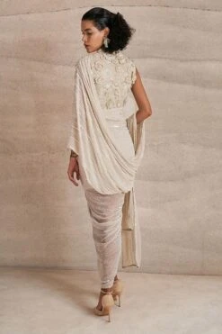 Varun Nidhika Pop Bloom Midi Drape Sari 11 Varun Nidhika Pop Bloom Midi Drape Sari -Inca Sales Store 22923vn6 5