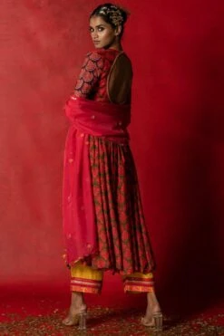 Pooja Keyur Pink Organza Embroidered Dupatta 11 Pooja Keyur Pink Organza Embroidered Dupatta -Inca Sales Store 229pk12 5