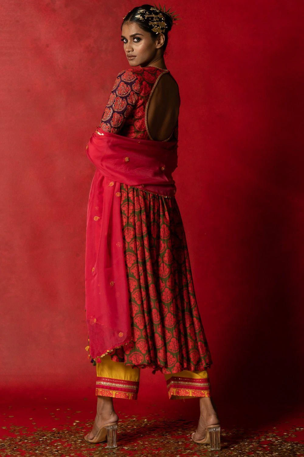 Pooja Keyur Pink Organza Embroidered Dupatta 7 Pooja Keyur Pink Organza Embroidered Dupatta - Image 5