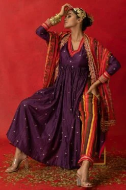 Pooja Keyur Floral Striped Organza Dupatta 11 Pooja Keyur Floral Striped Organza Dupatta -Inca Sales Store 229pk18 5