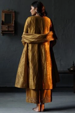 Shorshe Vintage Gold Tissue Dupatta -Inca Sales Store 229shor33 4