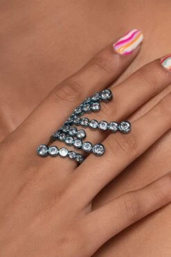 Isharya Aqua Blue Wrap Ring