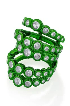 Isharya Parakeet Green Quintuple Ring -Inca Sales Store 22ip59 3