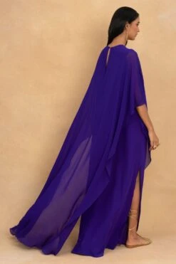 Stephany Purple Front Knot Kaftan Dress 11 Stephany Purple Front Knot Kaftan Dress -Inca Sales Store 230523sy08 5