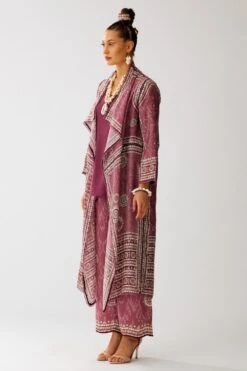 Rajdeep Ranawat Vintage Rose Ursula Floral Printed Jacket Set -Inca Sales Store 230623rr10 2