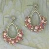St Erasmus Pink Beaded Dangler Earrings -Inca Sales Store 230623ste02 1
