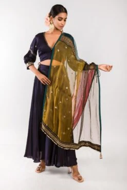 Prahnaaya Red Hand Embroidered Lehenga Set 10 Prahnaaya Red Hand Embroidered Lehenga Set -Inca Sales Store 2311pra12 4