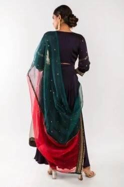 Prahnaaya Red Hand Embroidered Lehenga Set 11 Prahnaaya Red Hand Embroidered Lehenga Set -Inca Sales Store 2311pra12 5