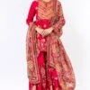 Debyani Magenta Embroidered Sharara Set