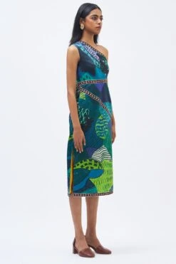 Kshitij Jalori Torres Strait Forest Green Dress -Inca Sales Store 23523kj16 3