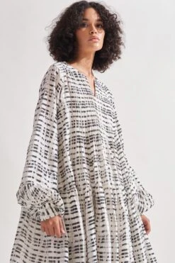 Amrich Shari Hand Block Printed Dress 11 Amrich Shari Hand Block Printed Dress -Inca Sales Store 23623amr21 4